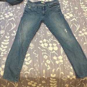 MOTHER Women's Skinny Jeans in Blue